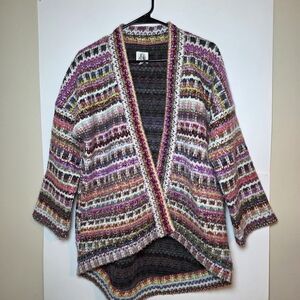 Anthropologie DRA Yoko Kimono woven knit Sweater cardigan Jacket
